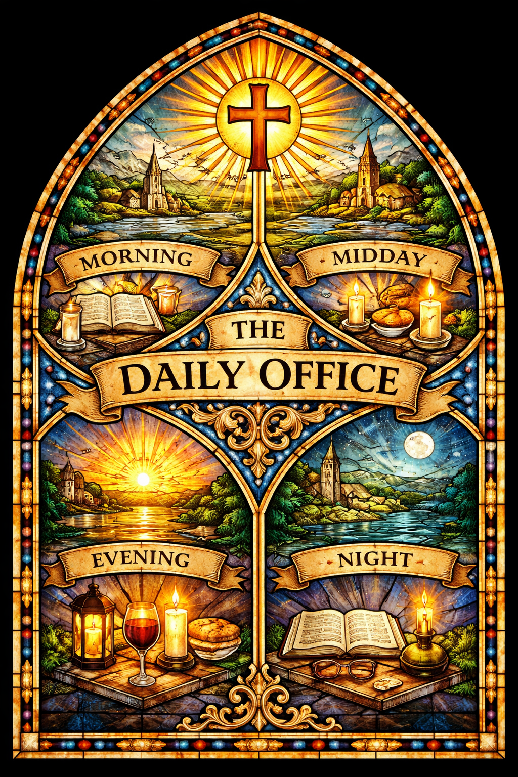 The Daily Office Stained Glass